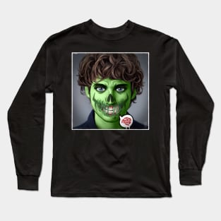 Green Zombie Will Graham with Brain Long Sleeve T-Shirt